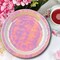 8 Count Iridescent Pink Paper Dinner Plates 9" Shiny Rainbow Plates for Unicorn & Mermaid Birthday Parties